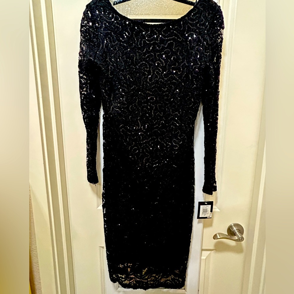 Black Lace Cocktail Dress NWT